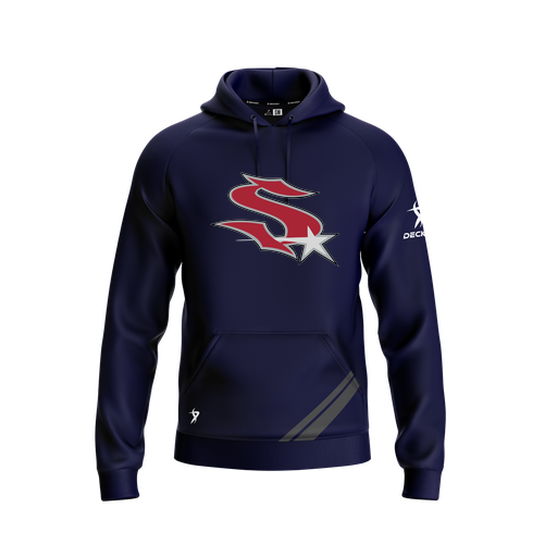 [FOLHSMNV-YXS-LOGO2] Decker Summit Hoodie (Youth XS, Navy, Logo 2)