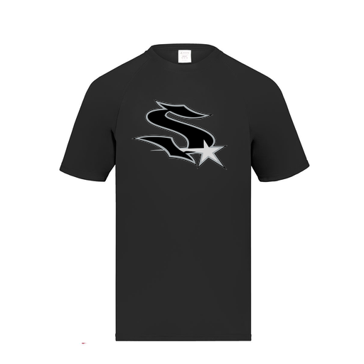 [2790.080.S-LOGO1] Men's Smooth Sport T-Shirt (Adult S, Black, Logo 1)