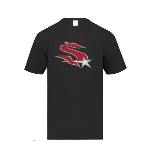 [2790.080.S-LOGO2] Men's Smooth Sport T-Shirt (Adult S, Black, Logo 2)