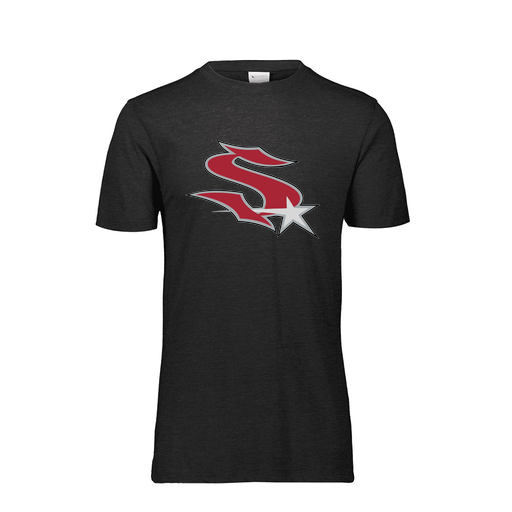 [FTSCUBBK-AS-LOGO2] Decker Men's Tri-Blend T-Shirt - Short Sleeve (Adult S, Black, Logo 2)