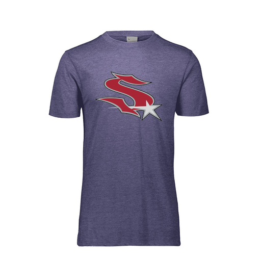 [FTSCUBRY-AS-LOGO2] Decker Men's Tri-Blend T-Shirt - Short Sleeve (Adult S, Royal, Logo 2)