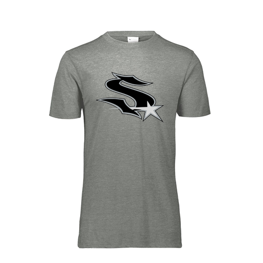 [FTSCUBGY-AS-LOGO1] Decker Men's Tri-Blend T-Shirt - Short Sleeve (Adult S, Gray, Logo 1)