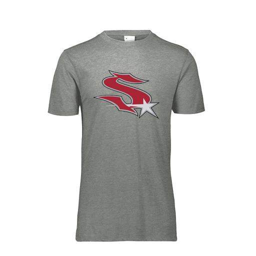 [FTSCUBGY-AS-LOGO2] Decker Men's Tri-Blend T-Shirt - Short Sleeve (Adult S, Gray, Logo 2)