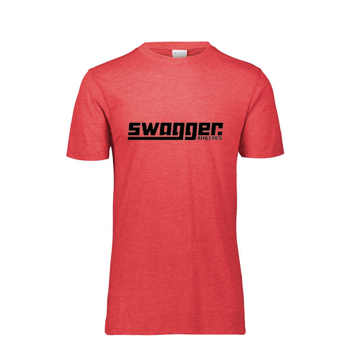 [FTSCUBRD-YS-LOGO3] Decker Youth Tri-Blend T-Shirt - Short Sleeve (Youth S, Red, Logo 3)