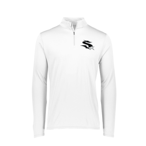 [FTLQFLWH-FAXS-LOGO1] Decker Women's Flex-Lite 1/4 Zip Shirt (Female Adult XS, White, Logo 1)