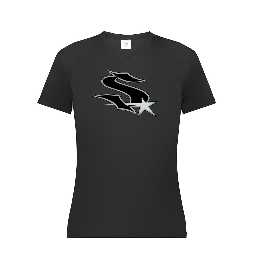 Ladies Smooth Sport V-Neck T-Shirt