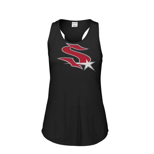 [3078.K94.S-LOGO2] Ladies Tri Blend Tank Top (Female Adult S, Black, Logo 2)