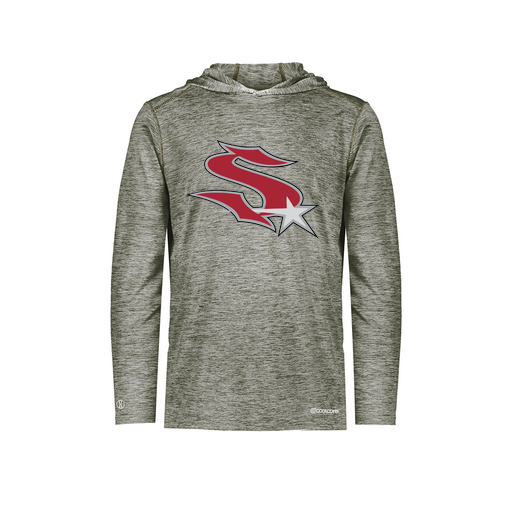 [FOLHCGGY-AS-LOGO2] Decker Men's Charge Hoodie (Adult S, Gray, Logo 2)