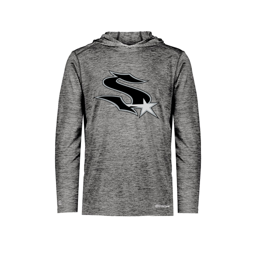 [FOLHCGBK-YS-LOGO1] Decker Youth Charge Hoodie (Youth S, Black, Logo 1)