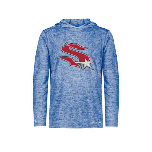 [FOLHCGRY-YS-LOGO2] Decker Youth Charge Hoodie (Youth S, Royal, Logo 2)