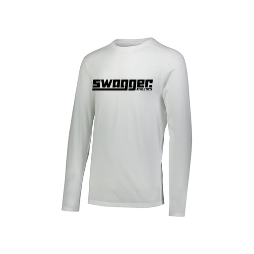 [FTLCUBWH-YS-LOGO3] Decker Youth Tri-Blend T-Shirt - Long Sleeve (Youth S, White, Logo 3)