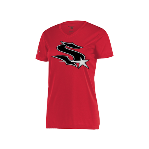 [222820.083.S-LOGO1] Ladies Movement Dri Fit Shirt (Female Adult S, Red, Logo 1)