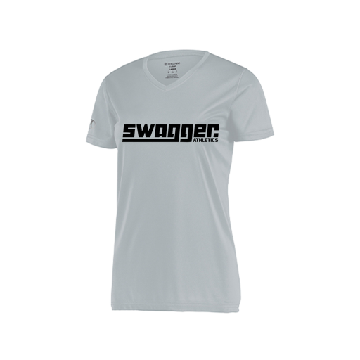 [222820.099.S-LOGO3] Ladies Movement Dri Fit Shirt (Female Adult S, Silver, Logo 3)